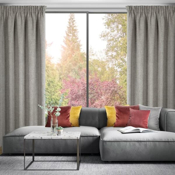 JULA2 FÄRDIG Gjord gardin PÅ TEJP 140 X 270 CM MÖRK BEIGE