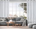 Miniatyrbillede 9 af 11: KLARGAVET GARDIN JULIA 140 X 250 CM HVID