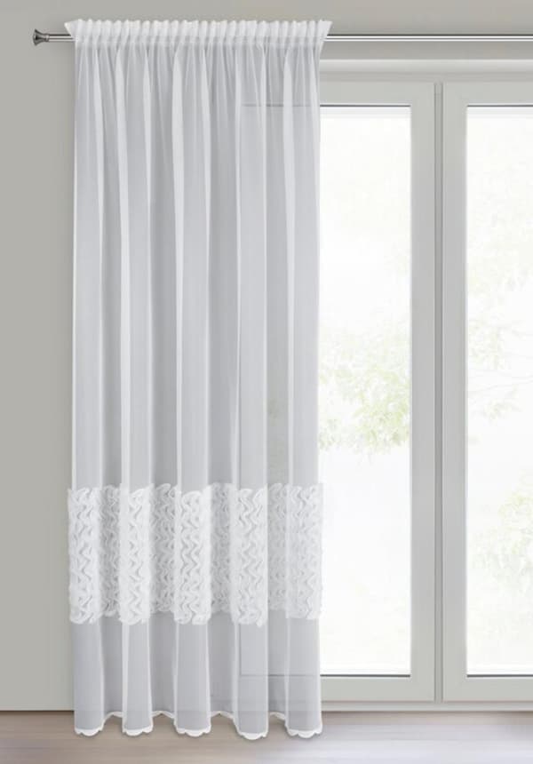 KLARGAVET LORIS GARDIN PÅ TAPE 140 X 270 CM HVID