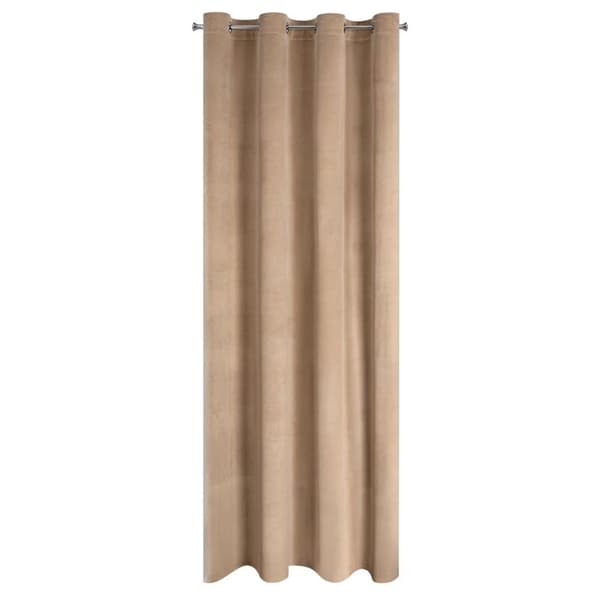 FÄRDIG Gjord gardin MELANIE 140 X 250 CM MÖRK BEIGE