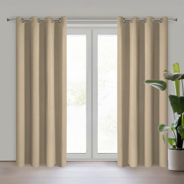 FÄRDIG GARDIN NERISA 140 X 250 CM BEIGE