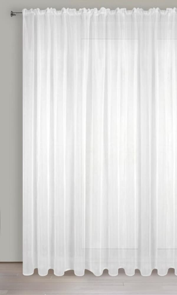 FÄRDIG GJORDAD GARDIN LUCY PÅ TEJP 300 X 250 CM VIT