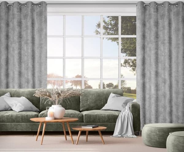 KLARGAVET GARDIN ALETA 135 X 250 CM GRÅ