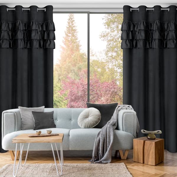 KLARGAVET GARDIN SAMI 140 X 250 CM SORT