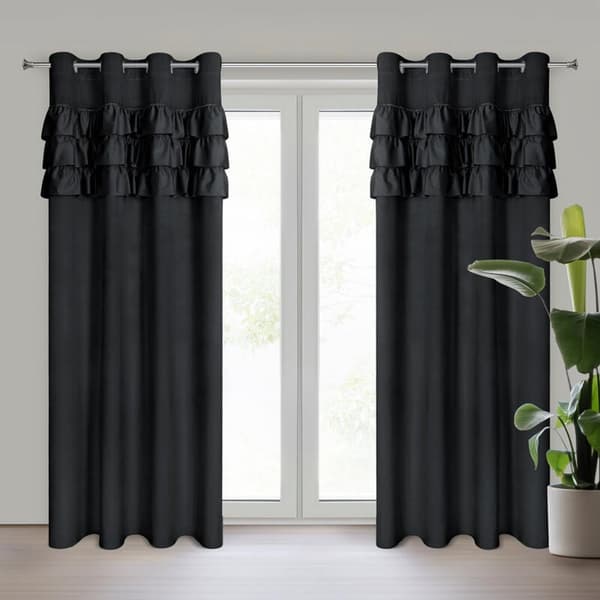 KLARGAVET GARDIN SAMI 140 X 250 CM SORT