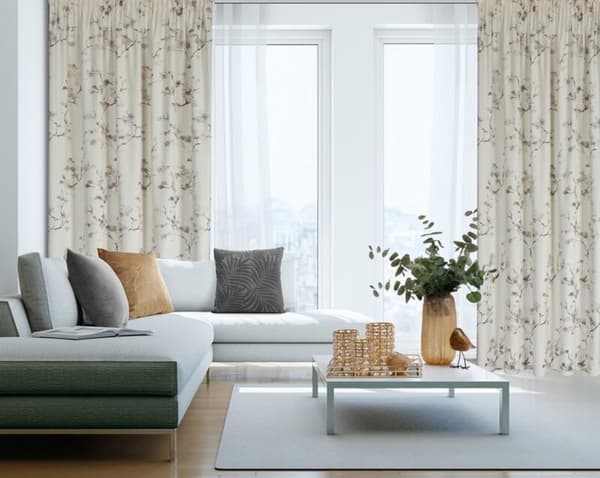 KLARGAVET SELENA GARDIN PÅ TAPE 140 X 270 CM CREME