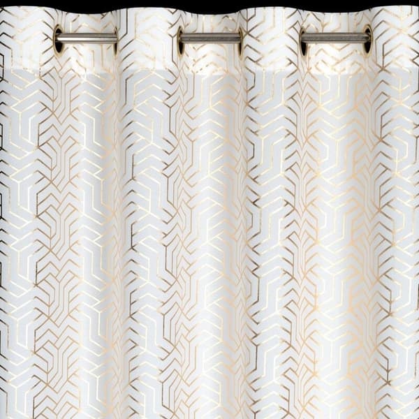 FÆRDIG HALVGARDIN 140 X 250 CM HVID