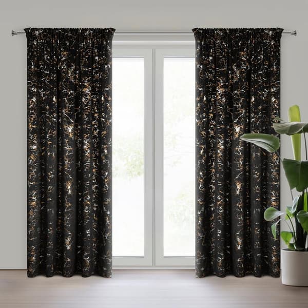KLARGAVET DORI-GARDIN PÅ TAPE 140 X 270 CM SORT