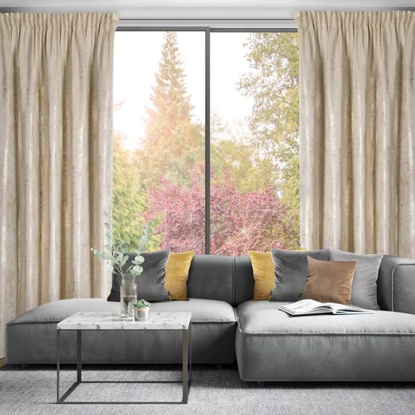 FÄRDIG RENIA GARDIN PÅ TEJP 140 X 270 CM LJUSBEIGE