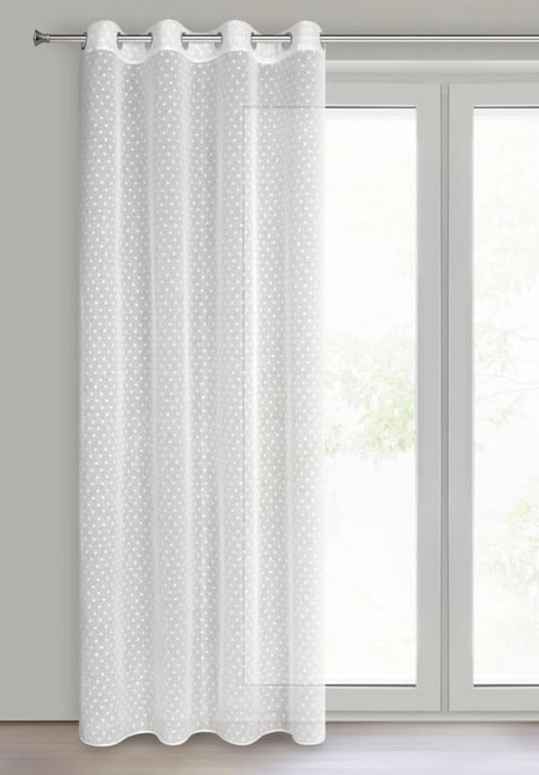 KLARGAVET GARDIN HANIA 140 X 250 CM HVID