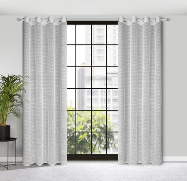 KLARGAVET GARDIN HANIA 140 X 250 CM HVID