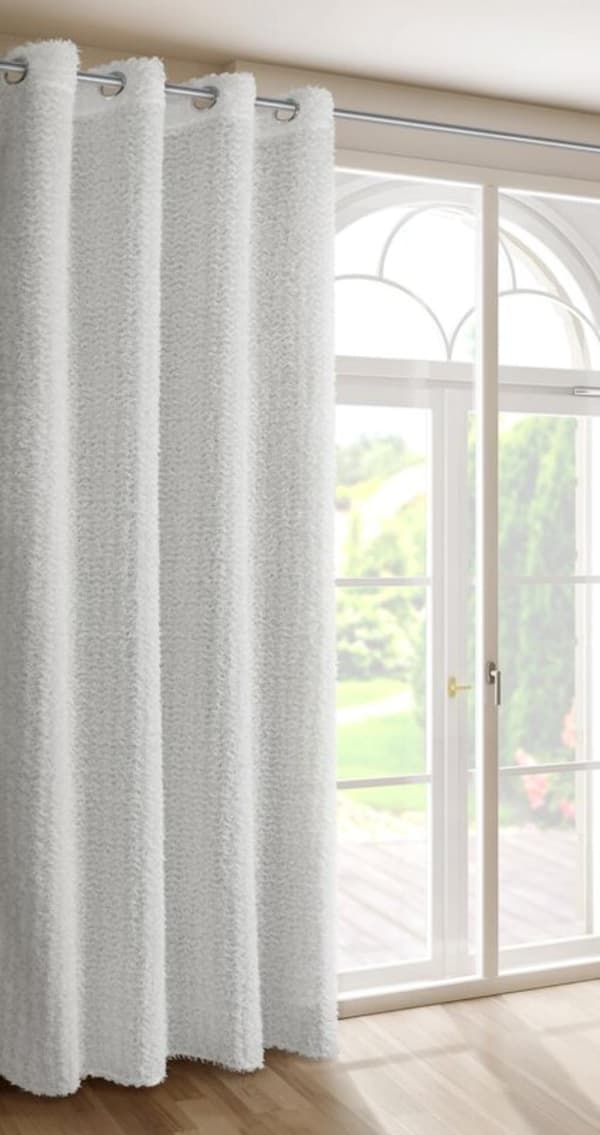 TIFFANY KLARGAVET GARDIN 135 X 250 CM HVID