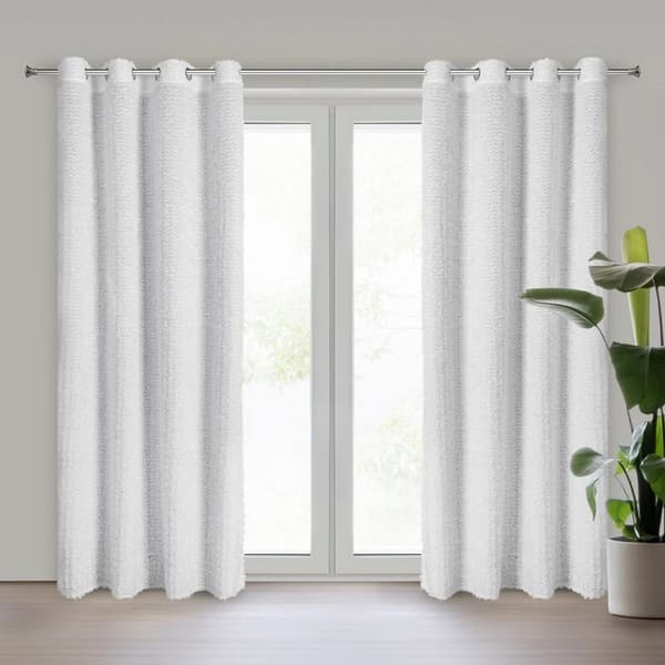 TIFFANY KLARGAVET GARDIN 135 X 250 CM HVID