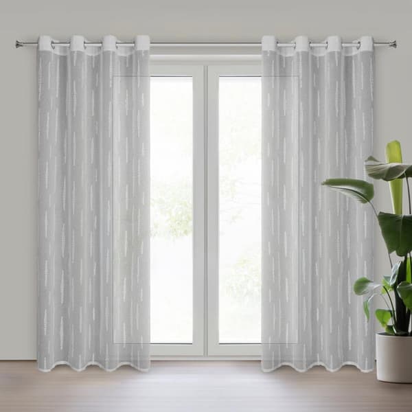 KLARGÅRET GARDIN ALENI 140 X 250 CM SØLV
