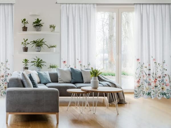 FERDIG LAVET DOLLY GARDIN PÅ TAPE 140 X 270 CM HVID