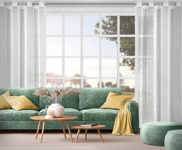 KLARGAVET GARDIN KELLY 140 X 250 CM HVID