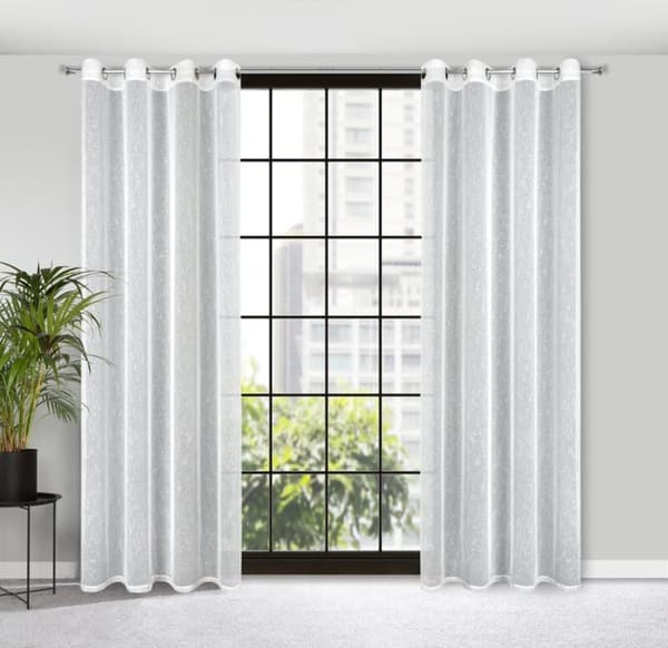 KLARGAVET GARDIN KELLY 140 X 250 CM HVID