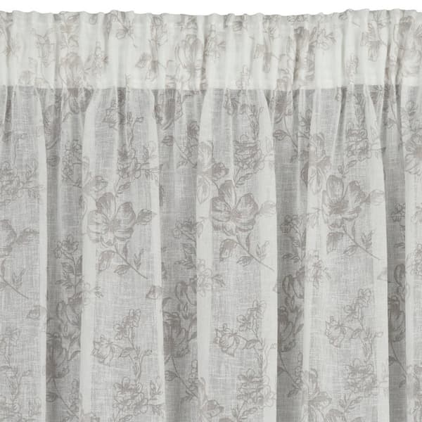 FÄRDIG WIKI-gardin PÅ TEJP 140 X 270 CM VIT