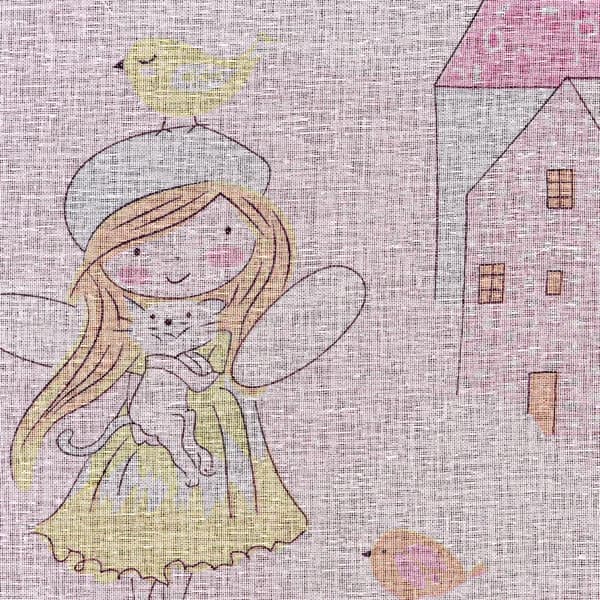 POLLYFÄRDIG GARDIN 140 X 250 CM ROSA