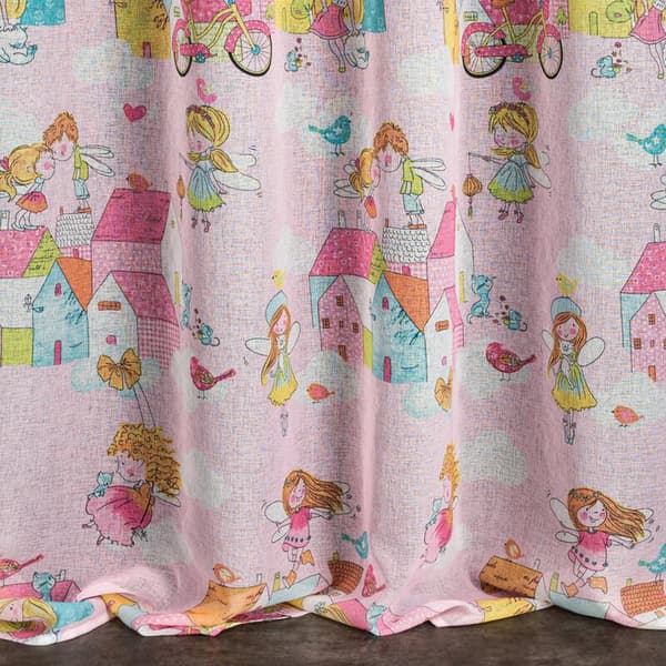 POLLYFÄRDIG GARDIN 140 X 250 CM ROSA