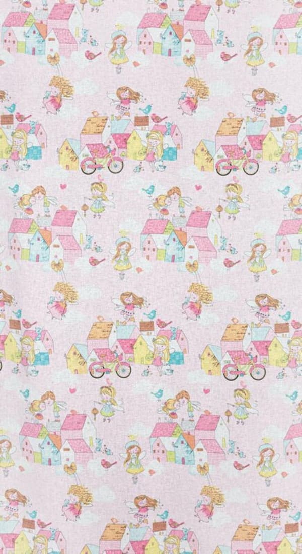 POLLYFÄRDIG GARDIN 140 X 250 CM ROSA