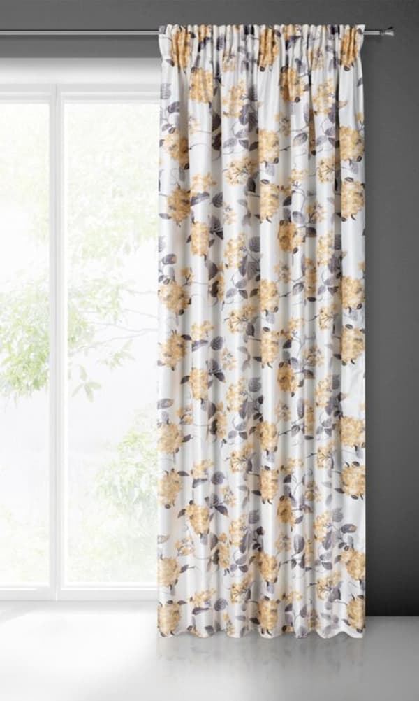 KLARGAVET GARDIN ALISON PÅ TAPE 140 X 270 CM HVID