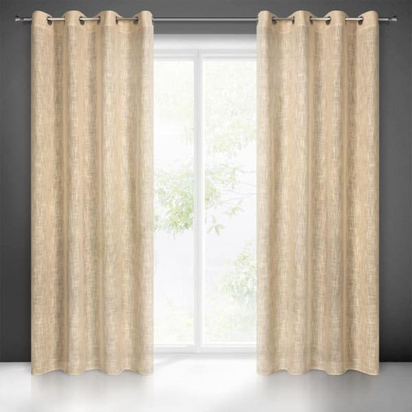 FÆRDIG LAVET GARDIN LIREN 140 X 250 CM BEIGE