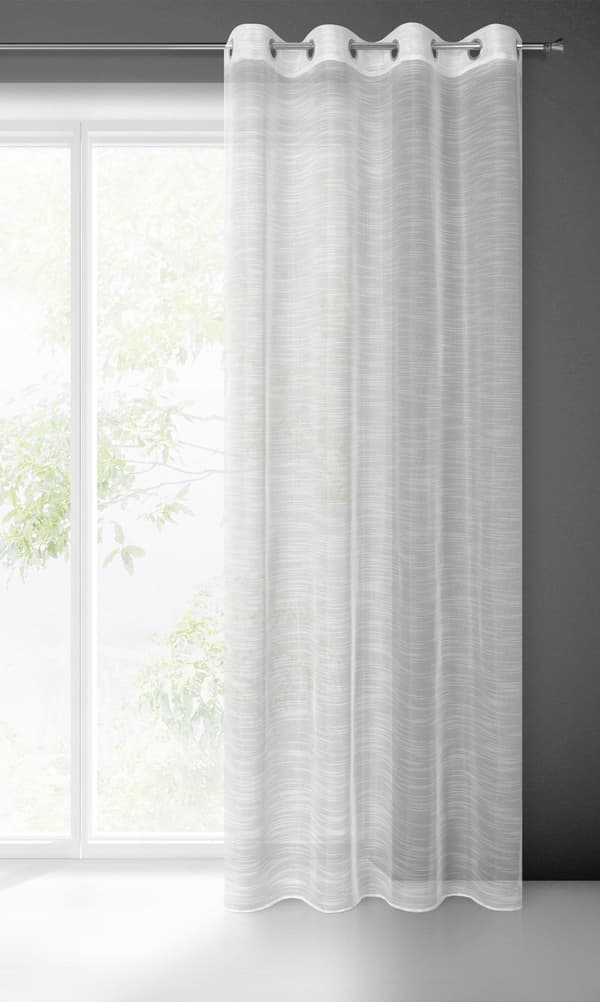 KLARGAVET GARDIN RACHEL 140 X 250 CM HVID