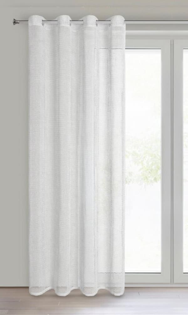KLARGÅRET GARDIN NELI 140 X 250 CM HVID