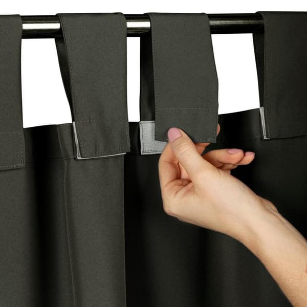 FERDIG LAVET HAVEGARDIN MED STROP 155 X 240 CM GRAFIT
