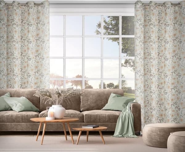 KLARGAVET GARDIN AMARA 140 X 250 CM NATURLIG