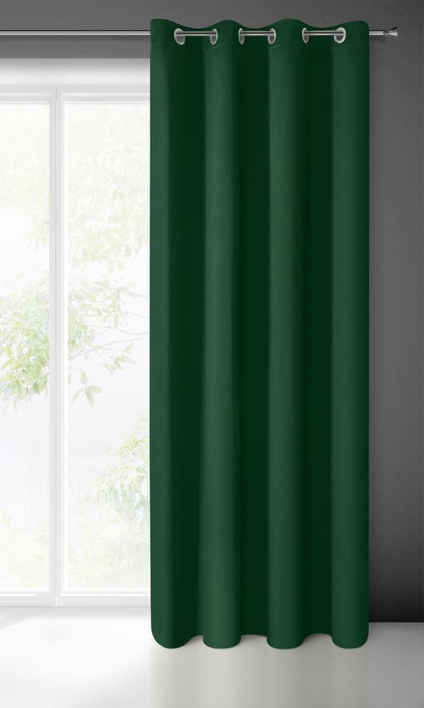 KLARGAVET GARDINER LOGAN 135 X 250 CM MØRKEGRØN