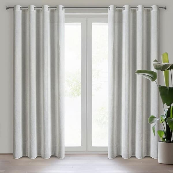 KLARGAVET GARDIN ABBY 140 X 270 CM NATURLIG
