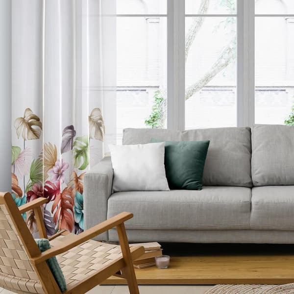 KLARGAVET GARDIN NIKOLA 140 X 250 CM HVID