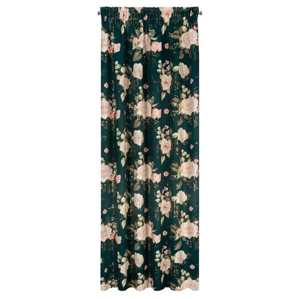 KLARGAVET ROSENGARDIN PÅ TAPE 135 X 270 CM MØRKEGRØN