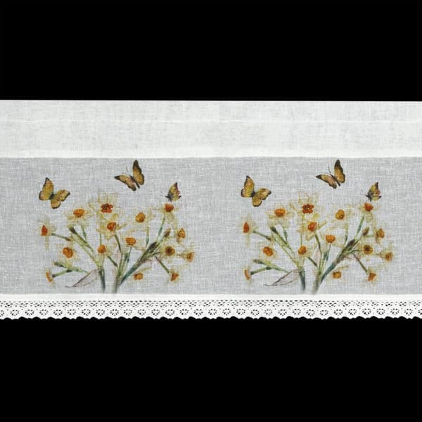 KLARGÅRET GARDINFLORA 150 X 30 CM HVID