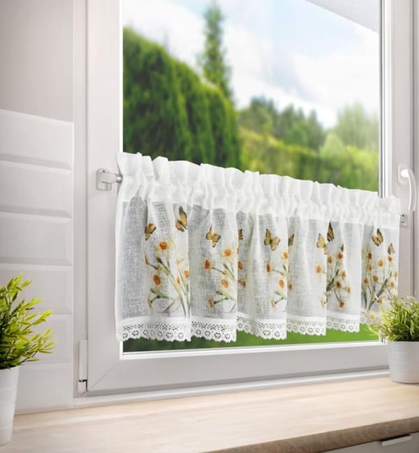 KLARGÅRET GARDINFLORA 150 X 30 CM HVID
