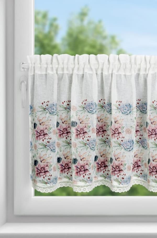 KLARGÅRET GARDIN DORA 150 X 60 CM HVID