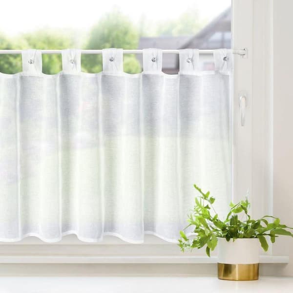 KLARGAVET SEVILLA GARDIN MED STROP 150 X 60 CM HVID