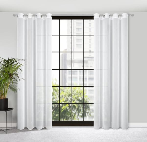 FÄRDIG CALLA-GARDIN 140 X 260 CM VIT