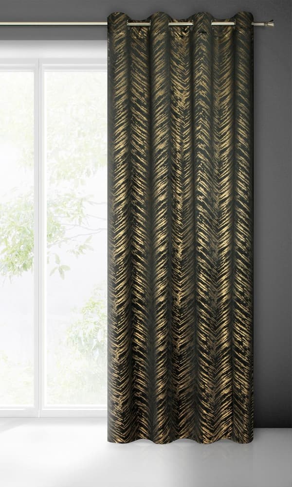 KLARGAVET GARDIN SARA 140 X 250 CM SORT