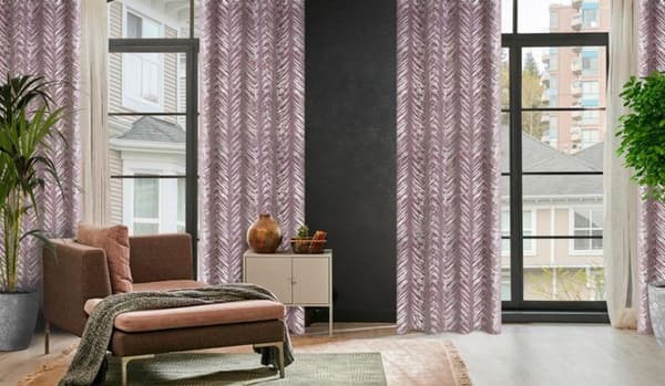 KLARGAVET GARDIN SARA 140 X 250 CM PULVER PINK