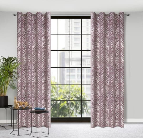 KLARGAVET GARDIN SARA 140 X 250 CM PULVER PINK