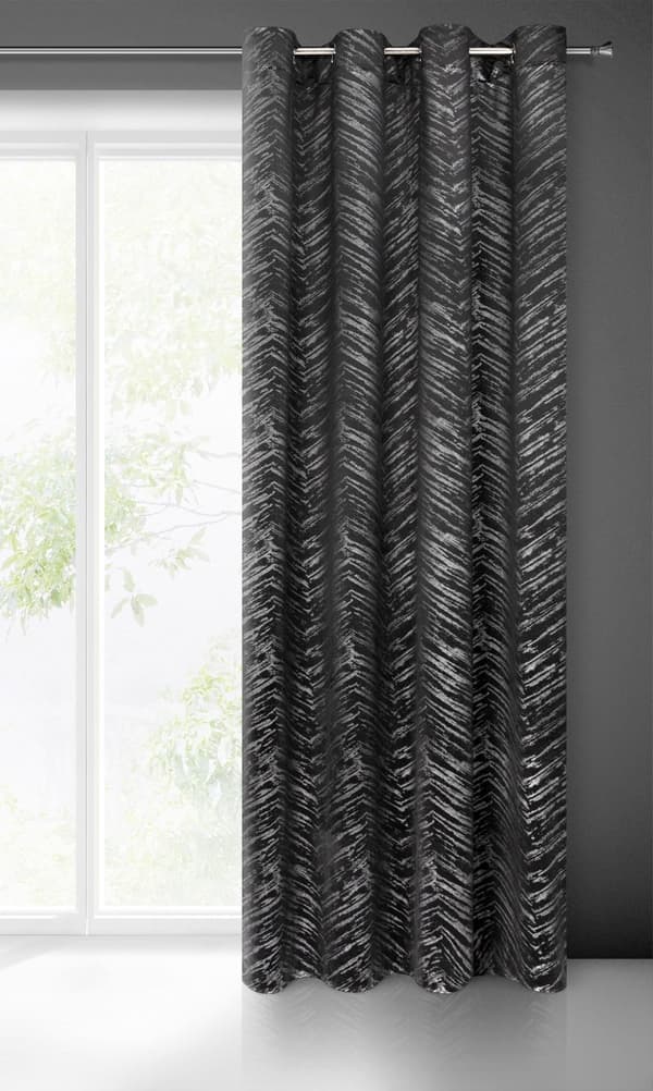 FÄRDIG GARDIN SARA 140 X 250 CM SVART