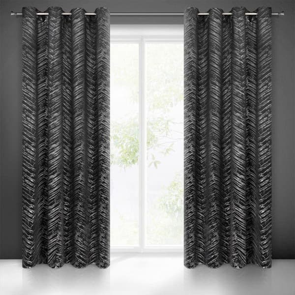 FÄRDIG GARDIN SARA 140 X 250 CM SVART