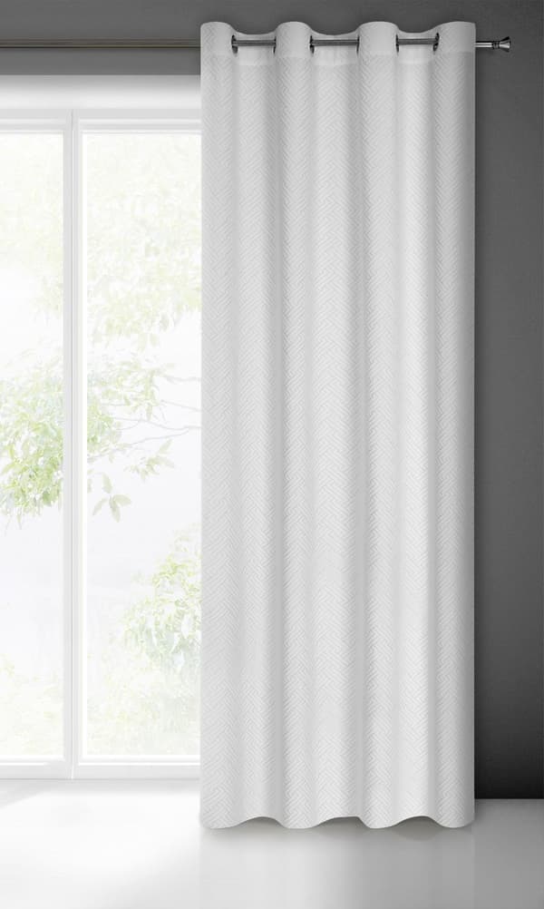 ISLA KLARGAVET GARDIN 140 X 250 CM HVID