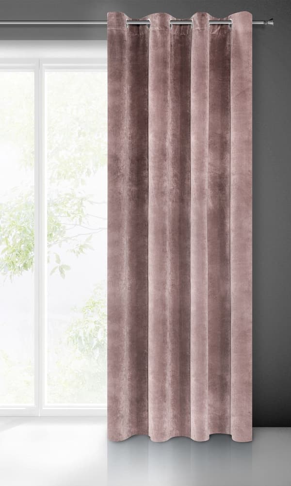KLARGAVET GARDINVILLA 140 X 250 CM PULVER PINK