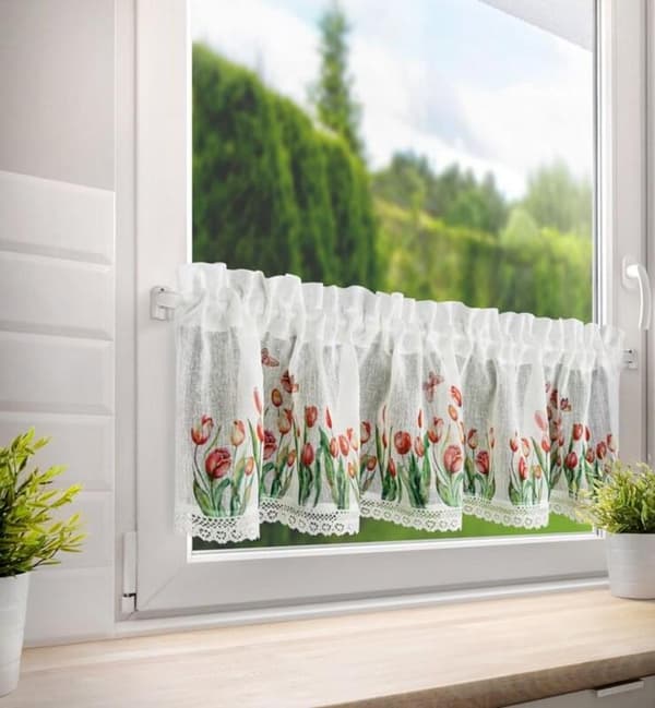 FÄRDIG STELLA GARDIN PÅ TEJP 150 X 30 CM VIT