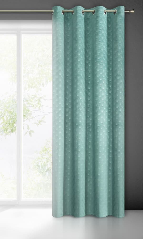 KLARGAVET GARDIN JULIA 140 X 250 CM TURKIS
