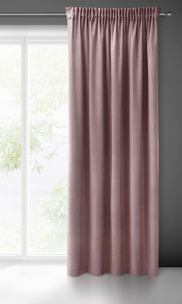 SIBEL FÄRDIG GARDIN PÅ TEJP 140 X 270 CM PULVERROSA